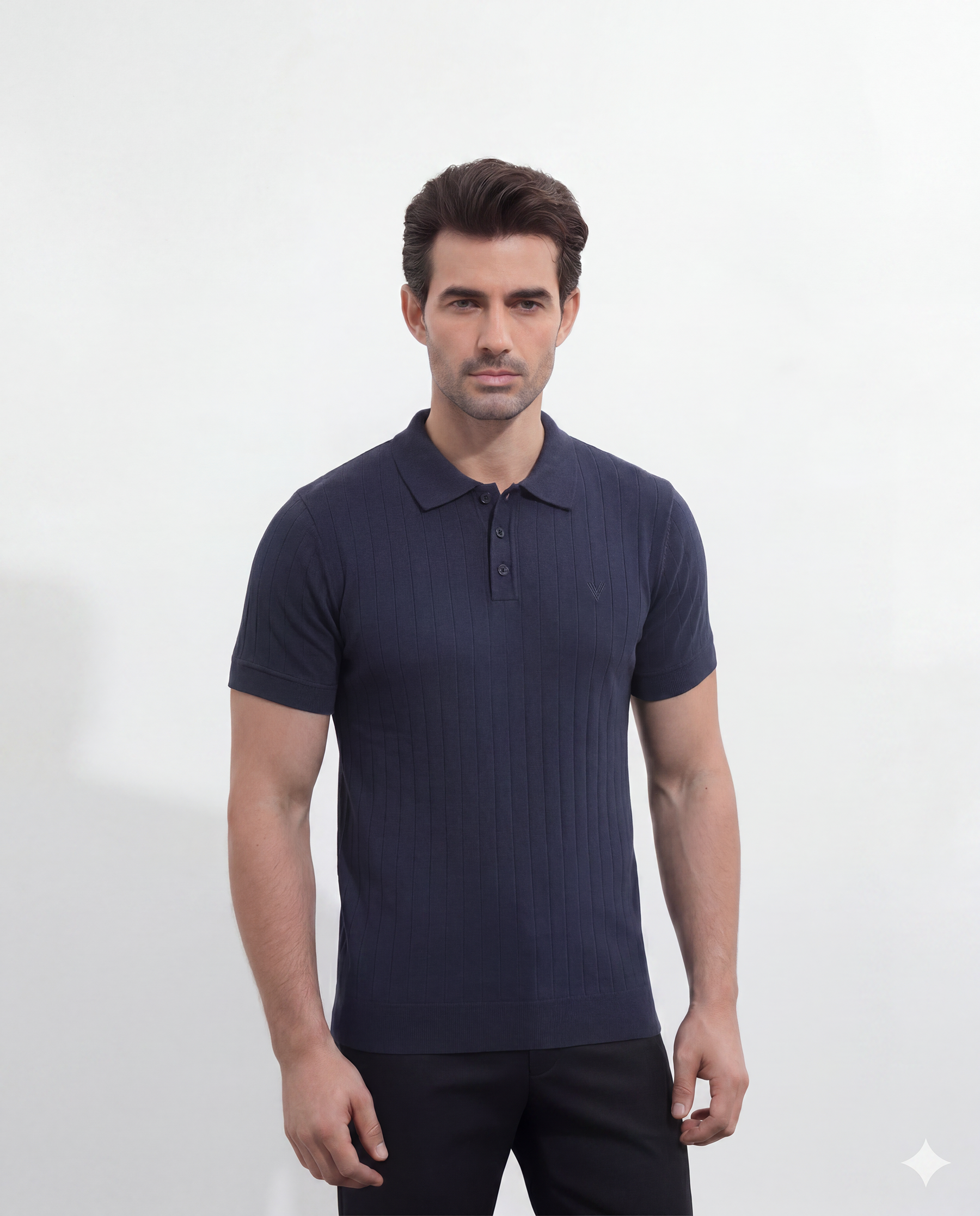 Mens Drop Needle Polo