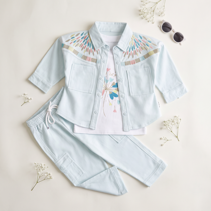 Girls 3 Pcs Suit