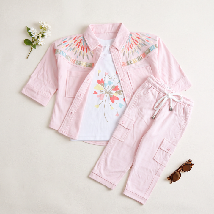 Girls 3 Pcs Suit