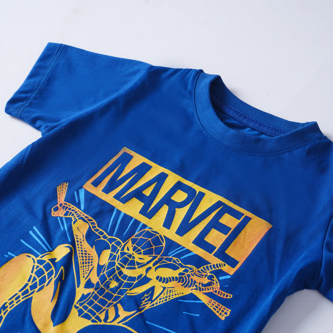 Infant Boys Half Sleeves-Printed T-Shirt (Marvel)