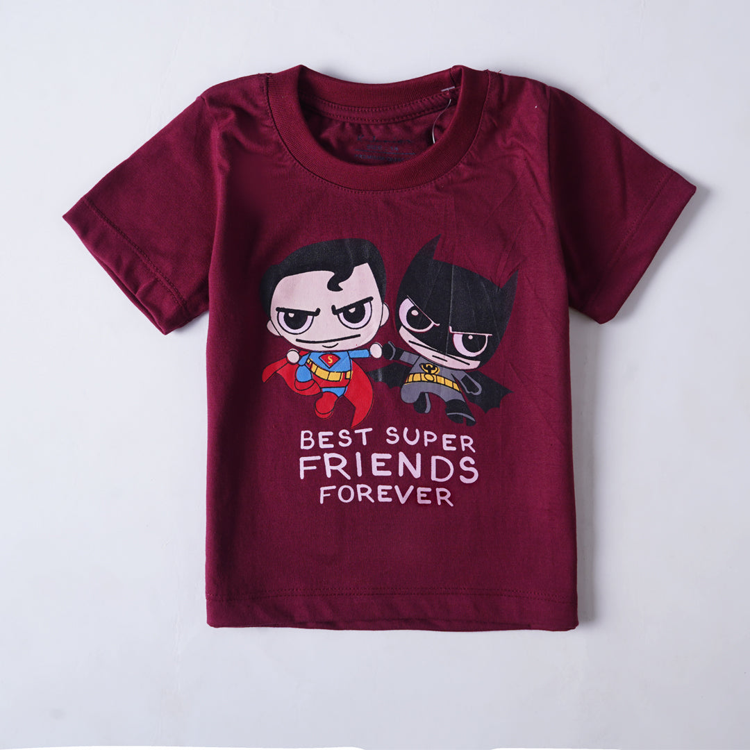 Boys Half Sleeves-Printed T-Shirt (Super)