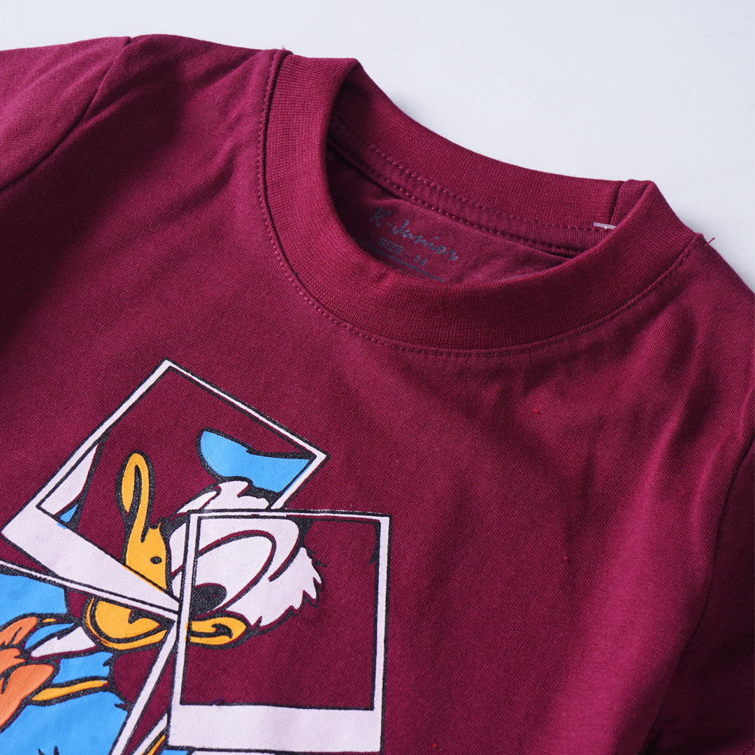 Boys Half Sleeves-Printed T-Shirt (Donald)