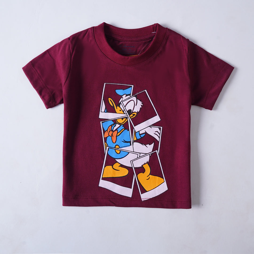 Boys Half Sleeves-Printed T-Shirt (Donald)