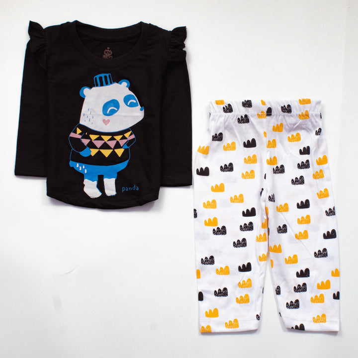 Infant Baby Printed Full Sleeve Suit (Panda)