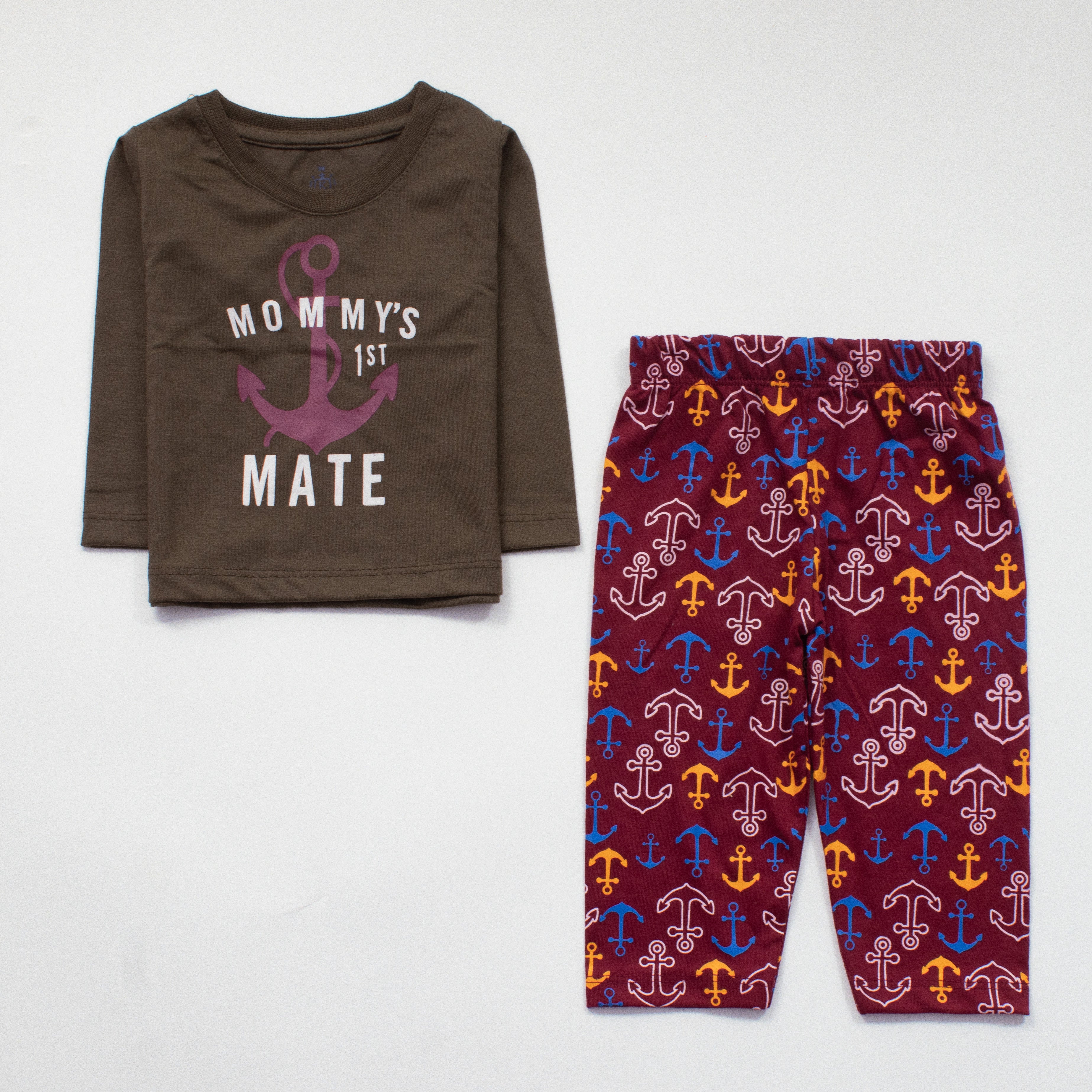 Infant Baba Printed Full Sleeve Suit (Mommy's)