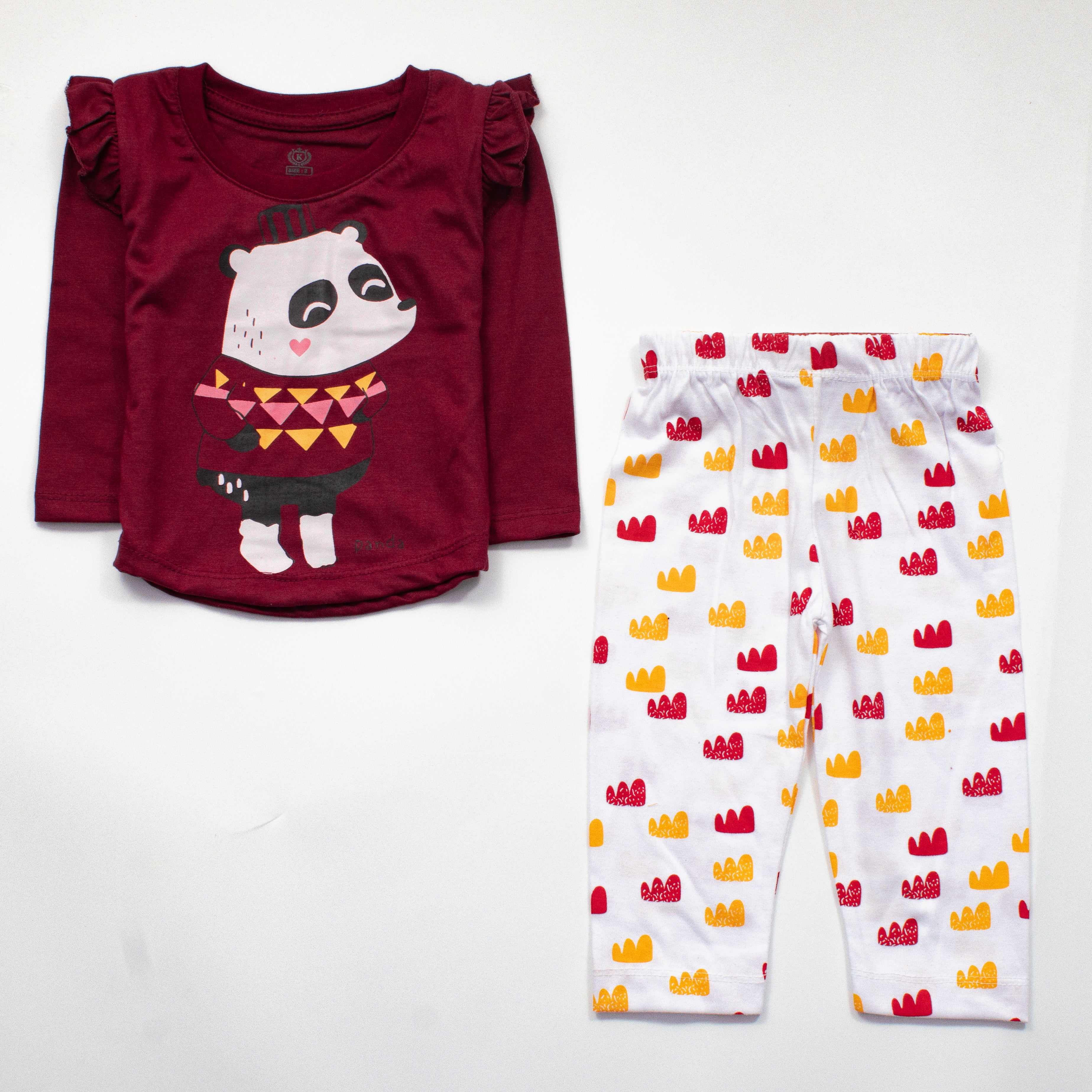 Infant Baby Printed Full Sleeve Suit (Panda)