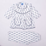 Girls Night Suit Color White Code-BB