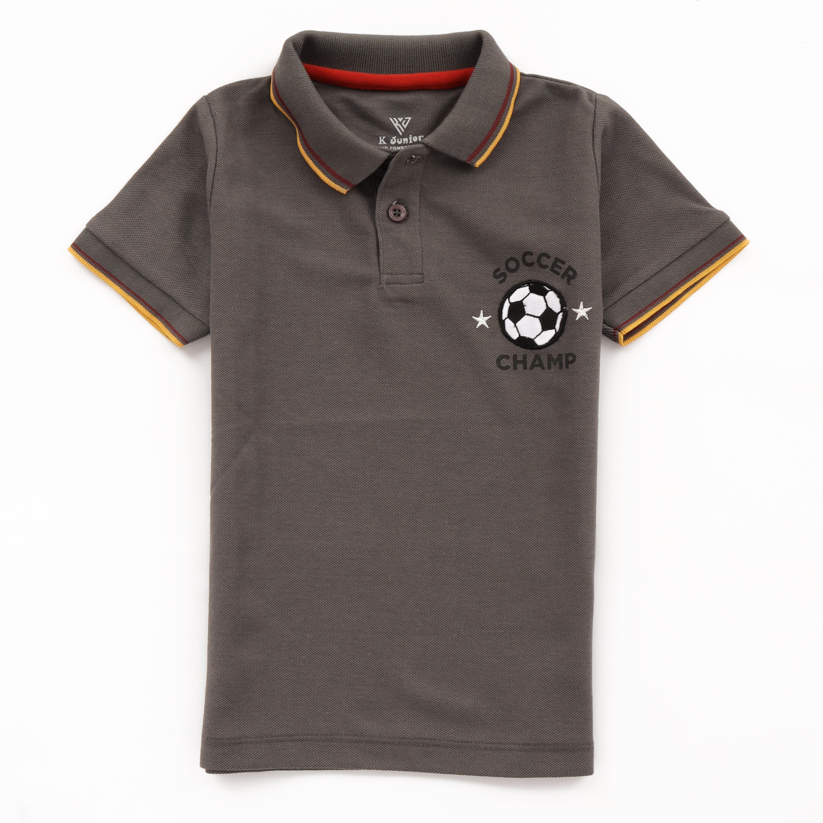 Boys Half Sleeves Polo T-Shirt (Football)