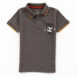 Boys Half Sleeves Polo T-Shirt (Football)