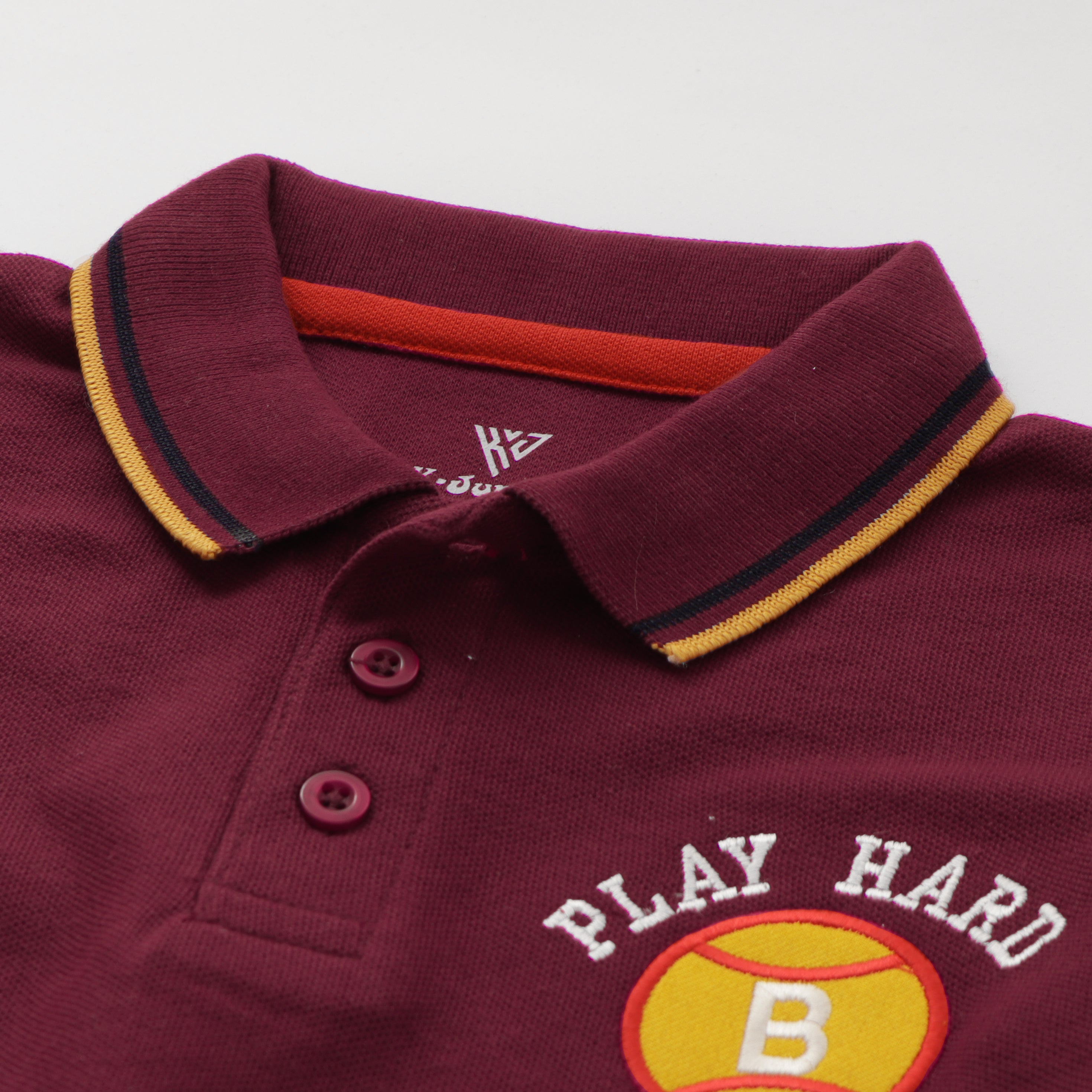 Boys Half Sleeves Polo T-Shirt (PLAY-HARD)