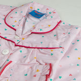 Girls Night Suit Color Light-Pink