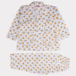 Girls Night Suit Full Sleeves Color White-Orange Code-SS