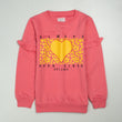 Girls Sweatshirt Color T-Pink