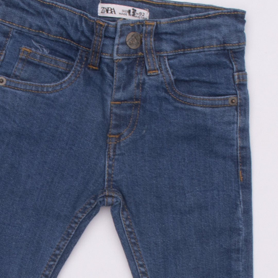 Infant Baba Denim Pant Color Blue