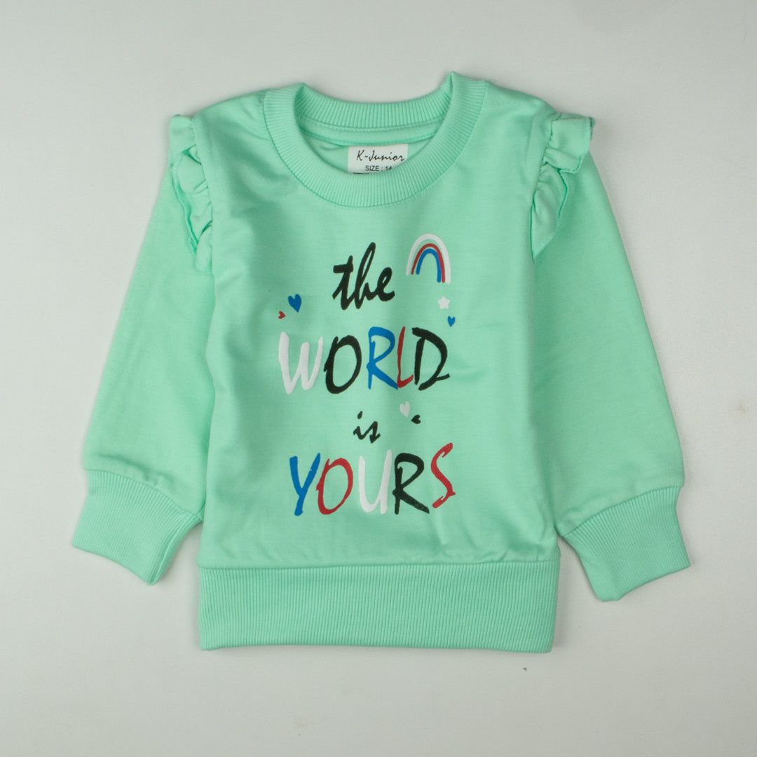 Girls Sweatshirt Code-( The World )