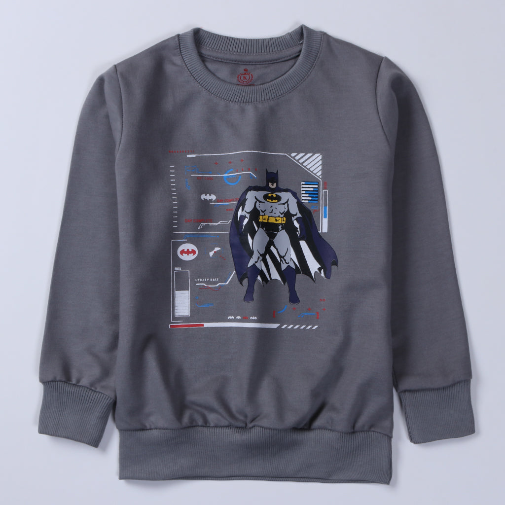 Boys Printed Full Sleeve Sweat T-Shirt (BATMAN)