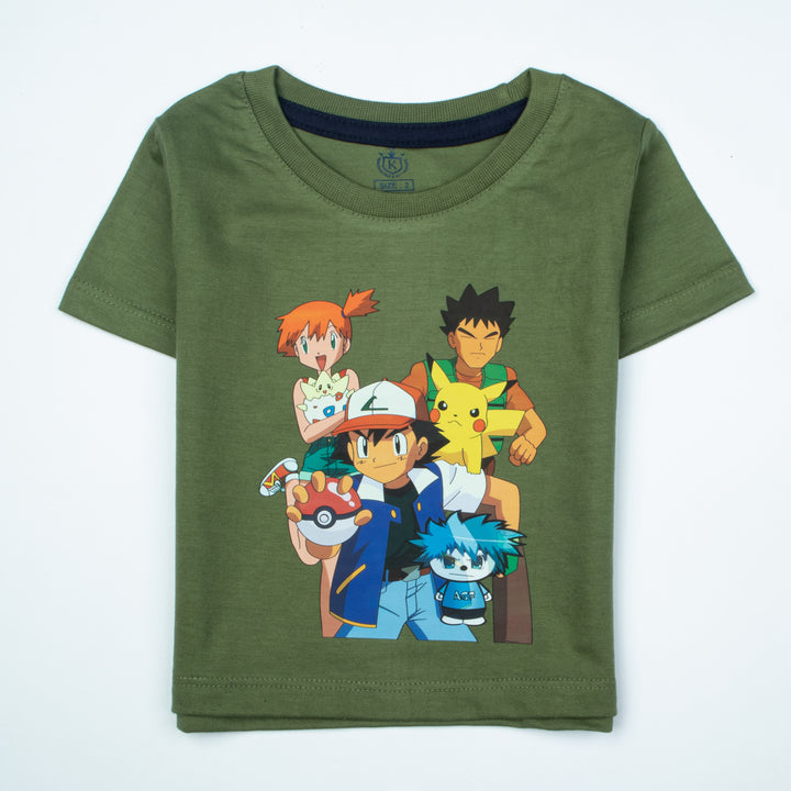 Baba Printed T-Shirt ( Pokemon ) Code-H