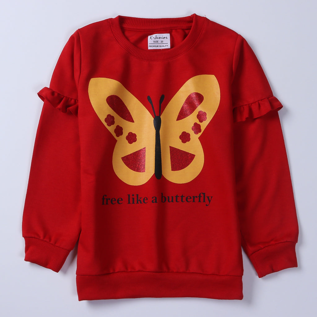 Girls Sweatshirt Code ( Butterfly )