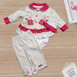 Newborn Baby 3Pcs  Full Sleeves Suit Color Fawn