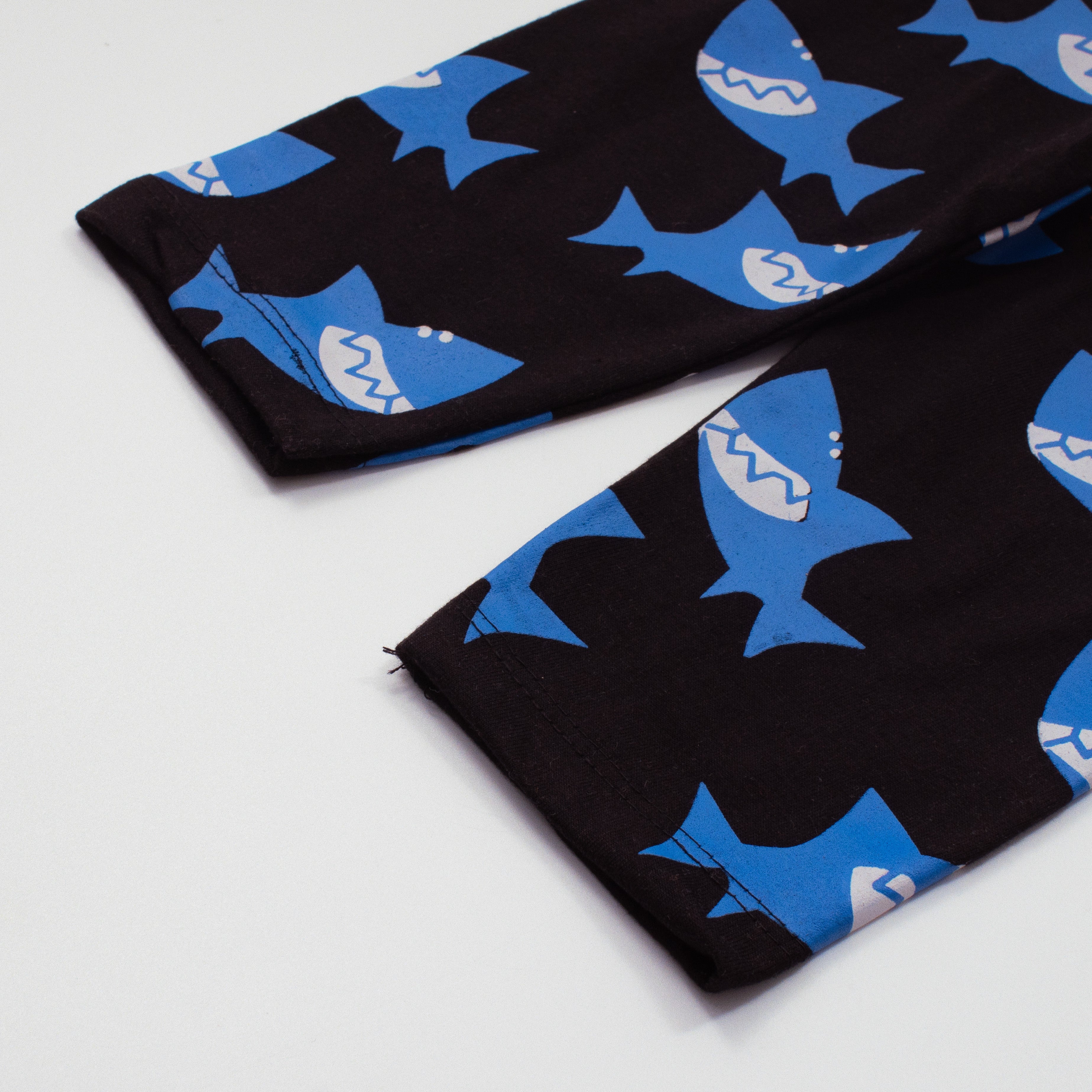 Infant Baba Printed Full Sleeve Suit (Shark)