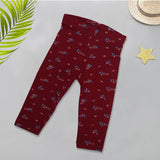 Infant Girls Printed Tight Color Maroon-A