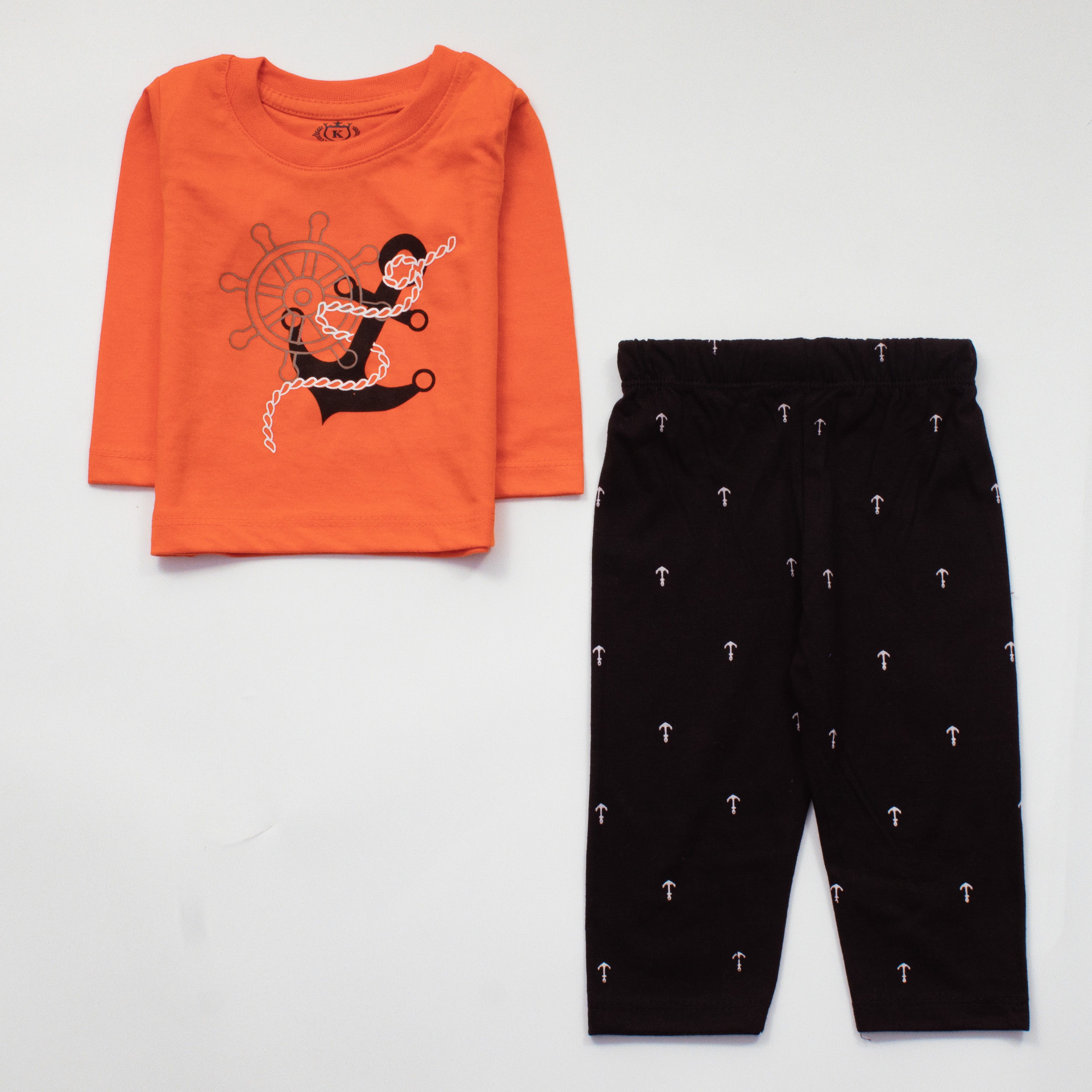 Infant Baba Printed Full Sleeve Suit (Griffin)