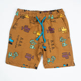 Boys Cotton Short Color Mustard Code-C
