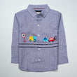 Infant Baba Full Sleeve Shirt Color Blue (Car)