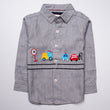 Infant Baba Full Sleeve Shirt Color Grey (Car)