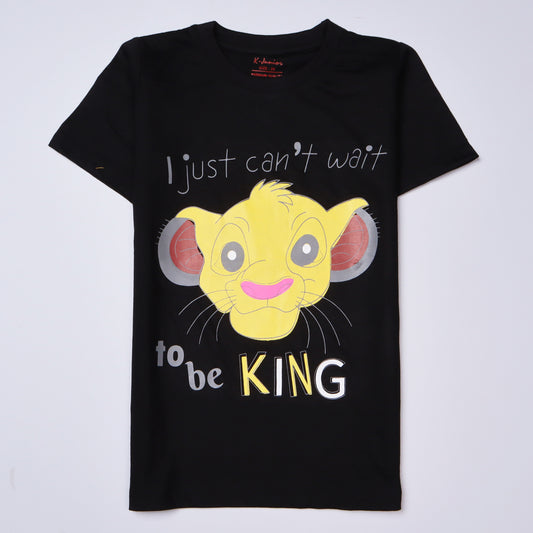 Boys Half Sleeves-Printed T-Shirt (Simba)