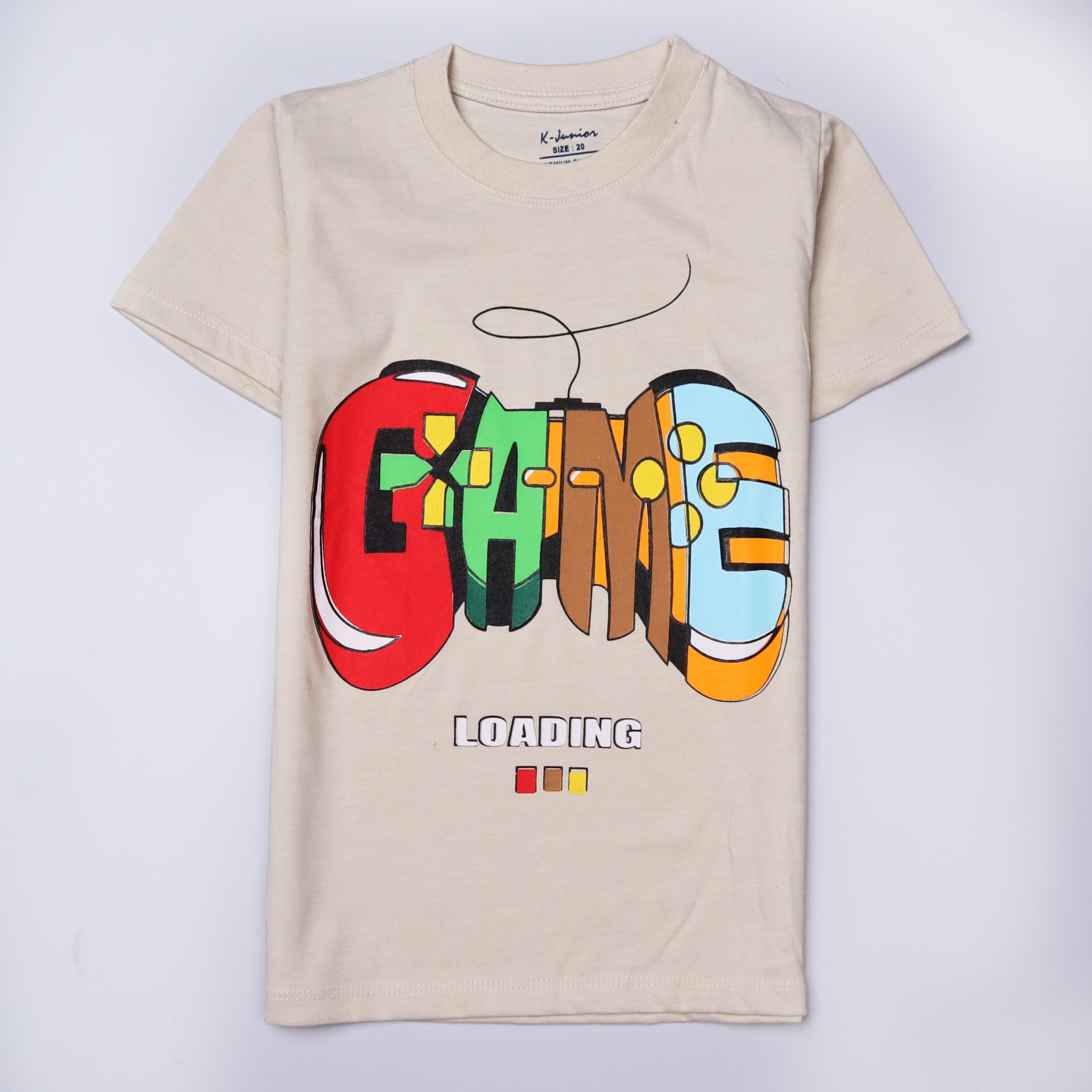 Boys Half Sleeves-Printed T-Shirt (Game)