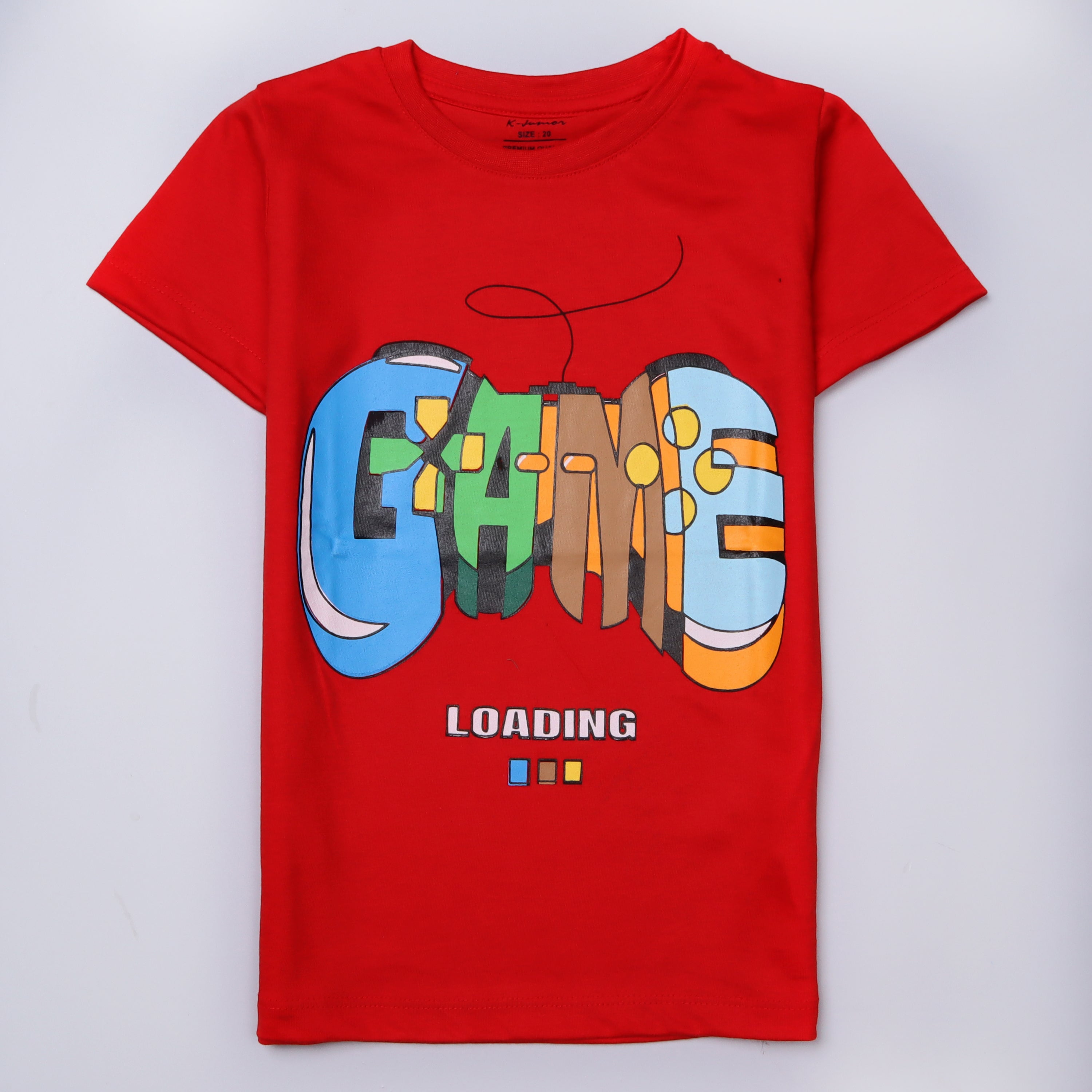 Boys Half Sleeves-Printed T-Shirt (Game)