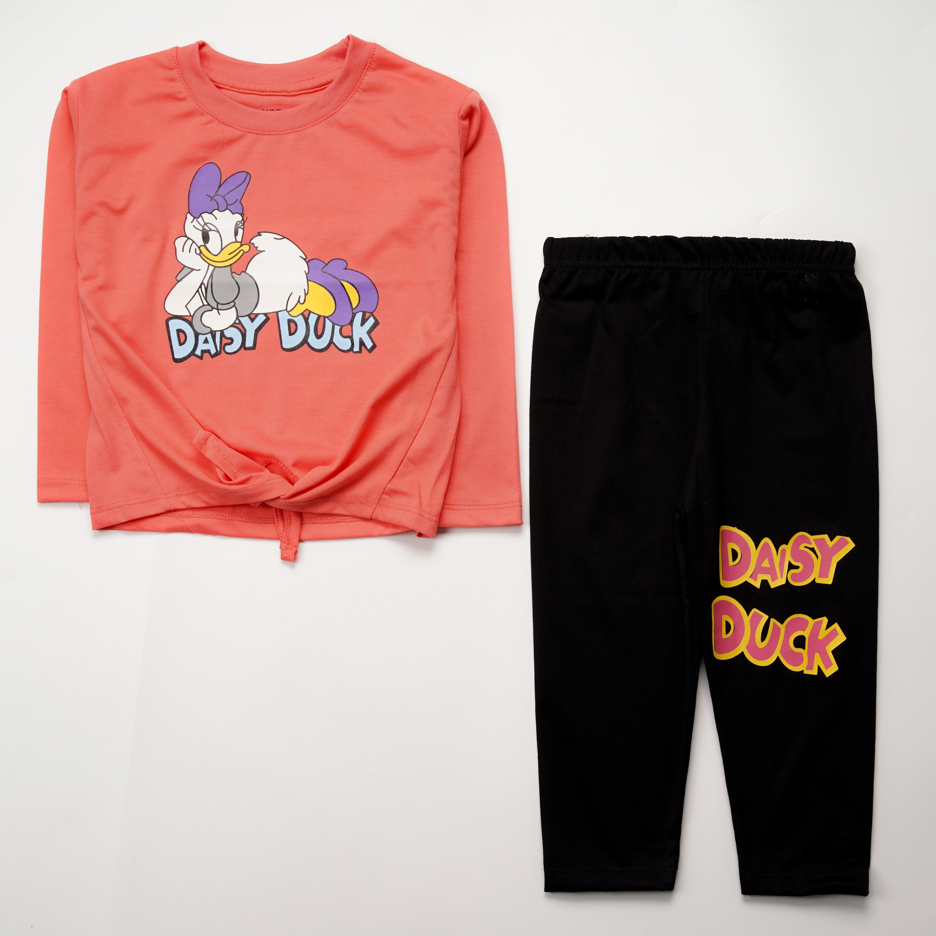 Girls Printed Full Sleeve Suit (Daisy-Duck)
