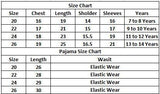 Girls Night Suit Color White-Green