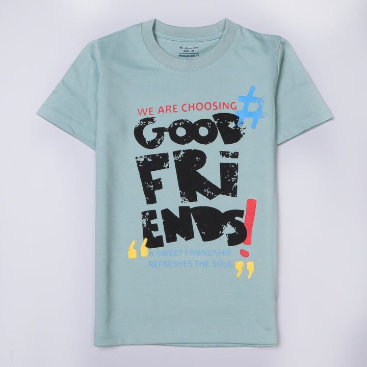 Infant Boys Half Sleeves-Printed T-Shirt (friends)