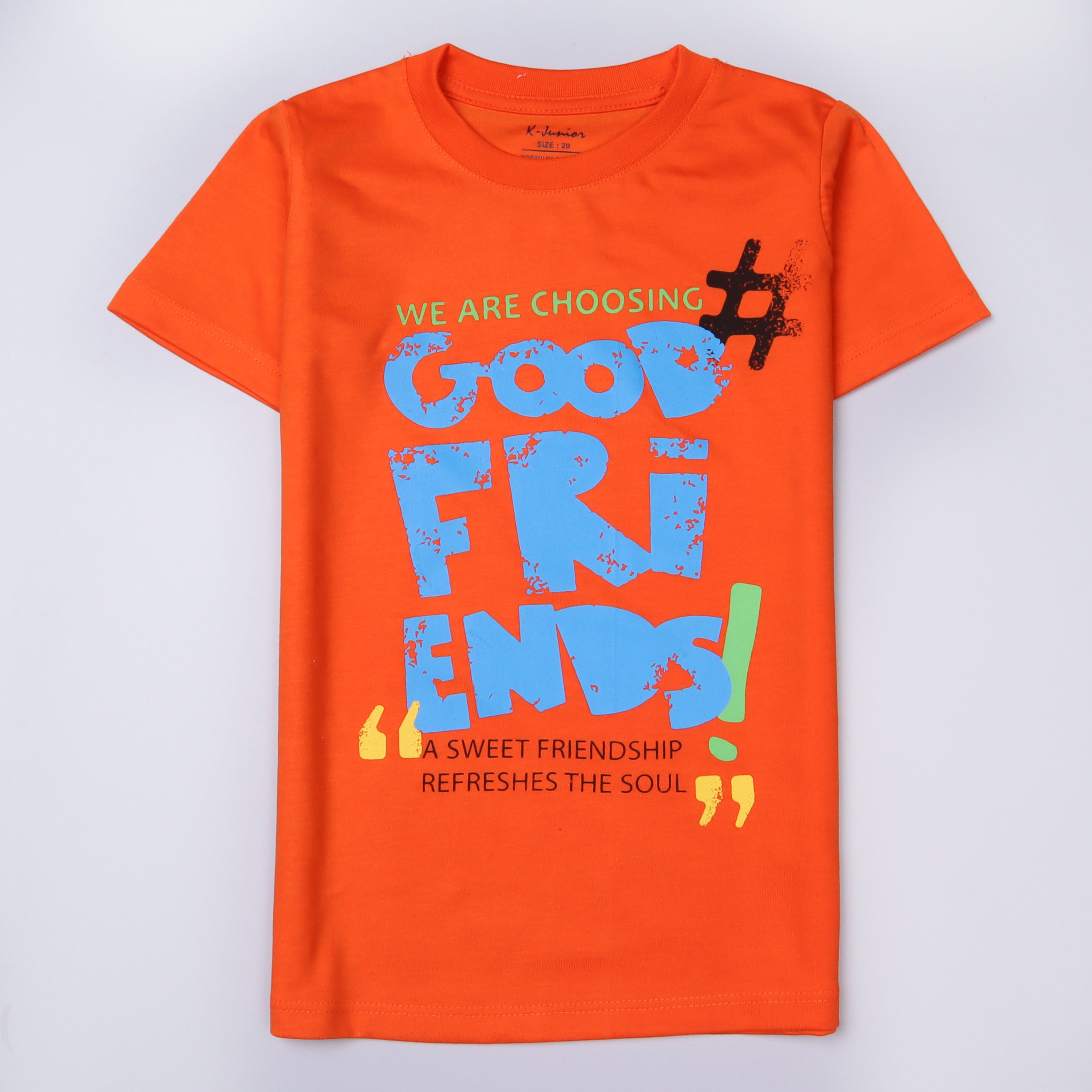 Infant Boys Half Sleeves-Printed T-Shirt (friends)