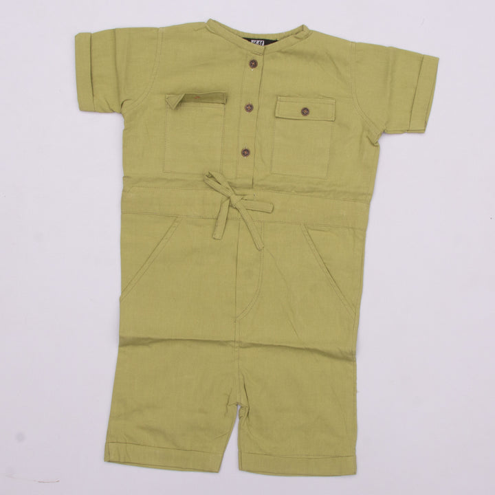 Girls jump suit Color Olive