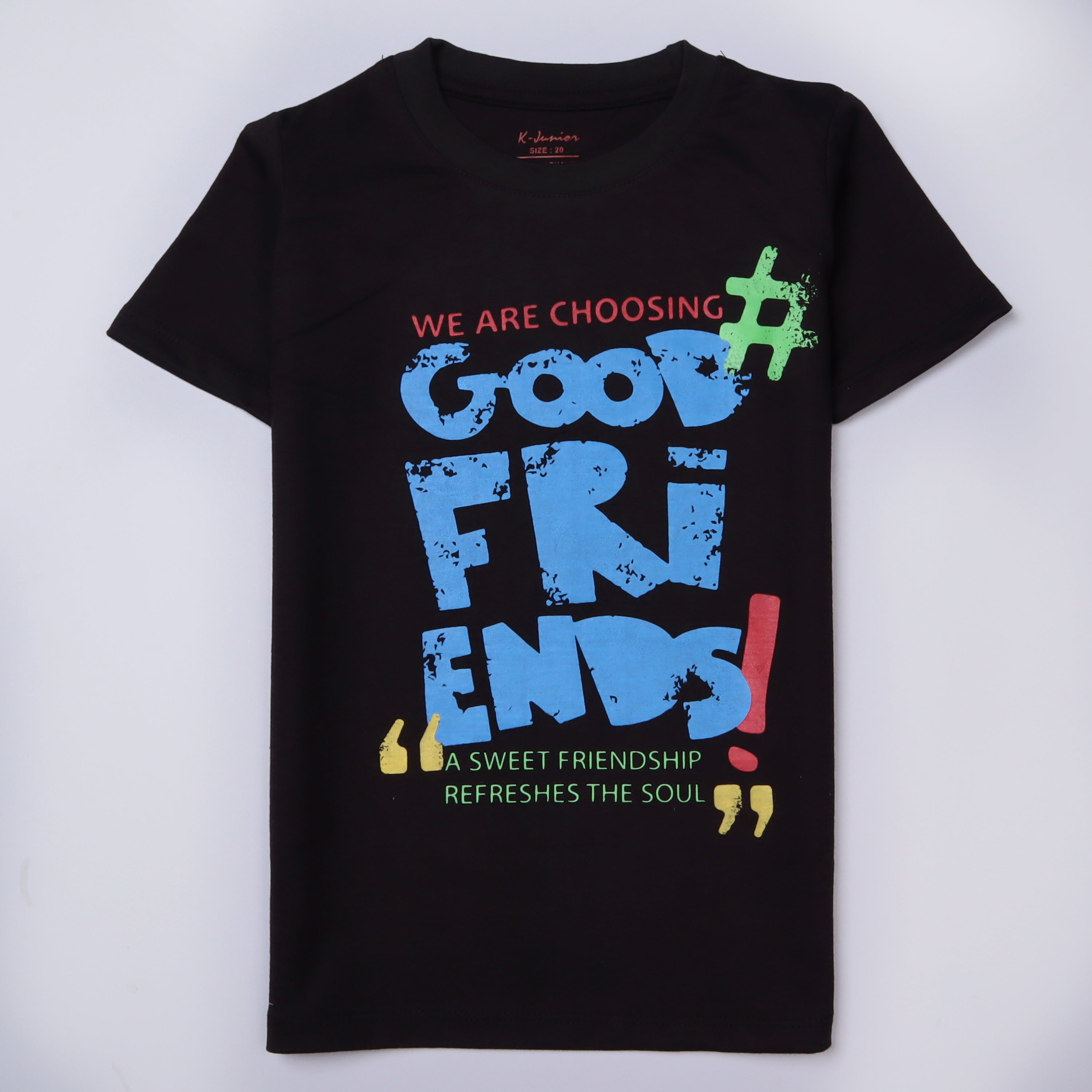Infant Boys Half Sleeves-Printed T-Shirt (friends)