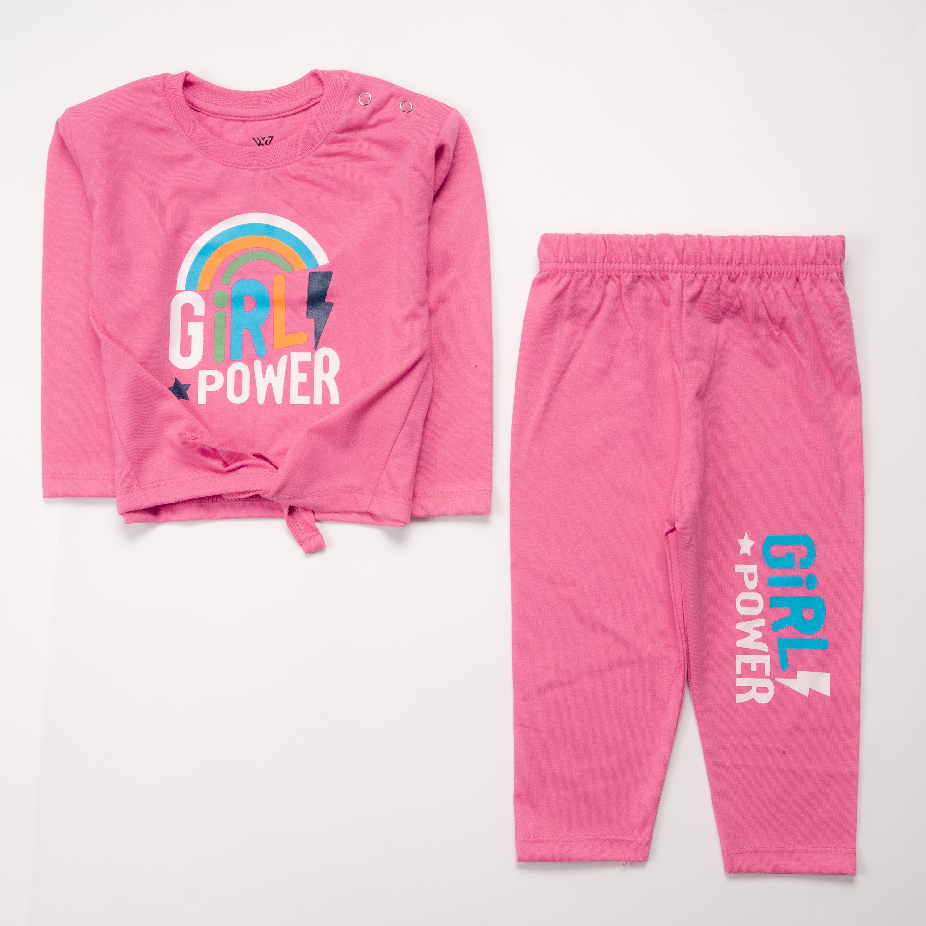 Infant Baby Printed Full Sleeve Suit (Girl's-Power)