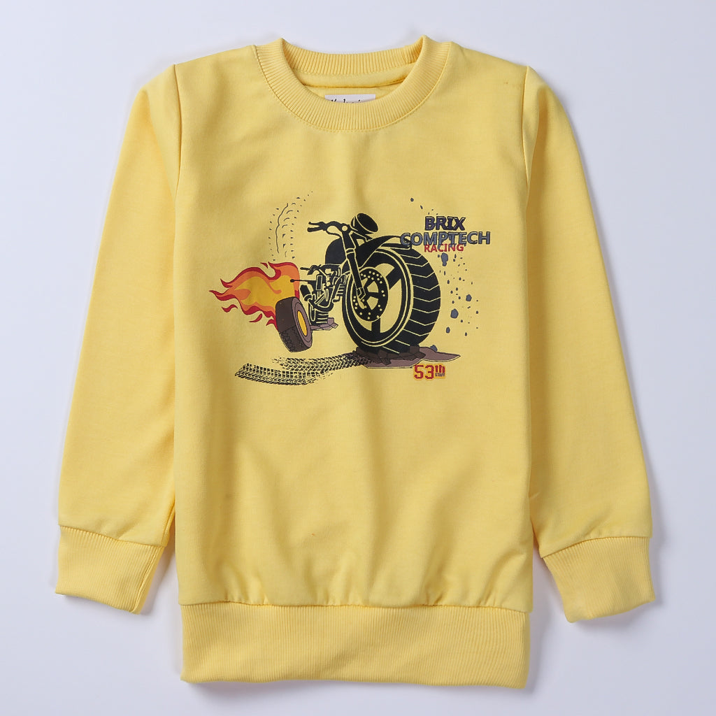 Winter Boys Printed Full Sleeve Suit (Bike)
