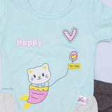 Girls Half Sleeves 2 Piece Suit Code-BF