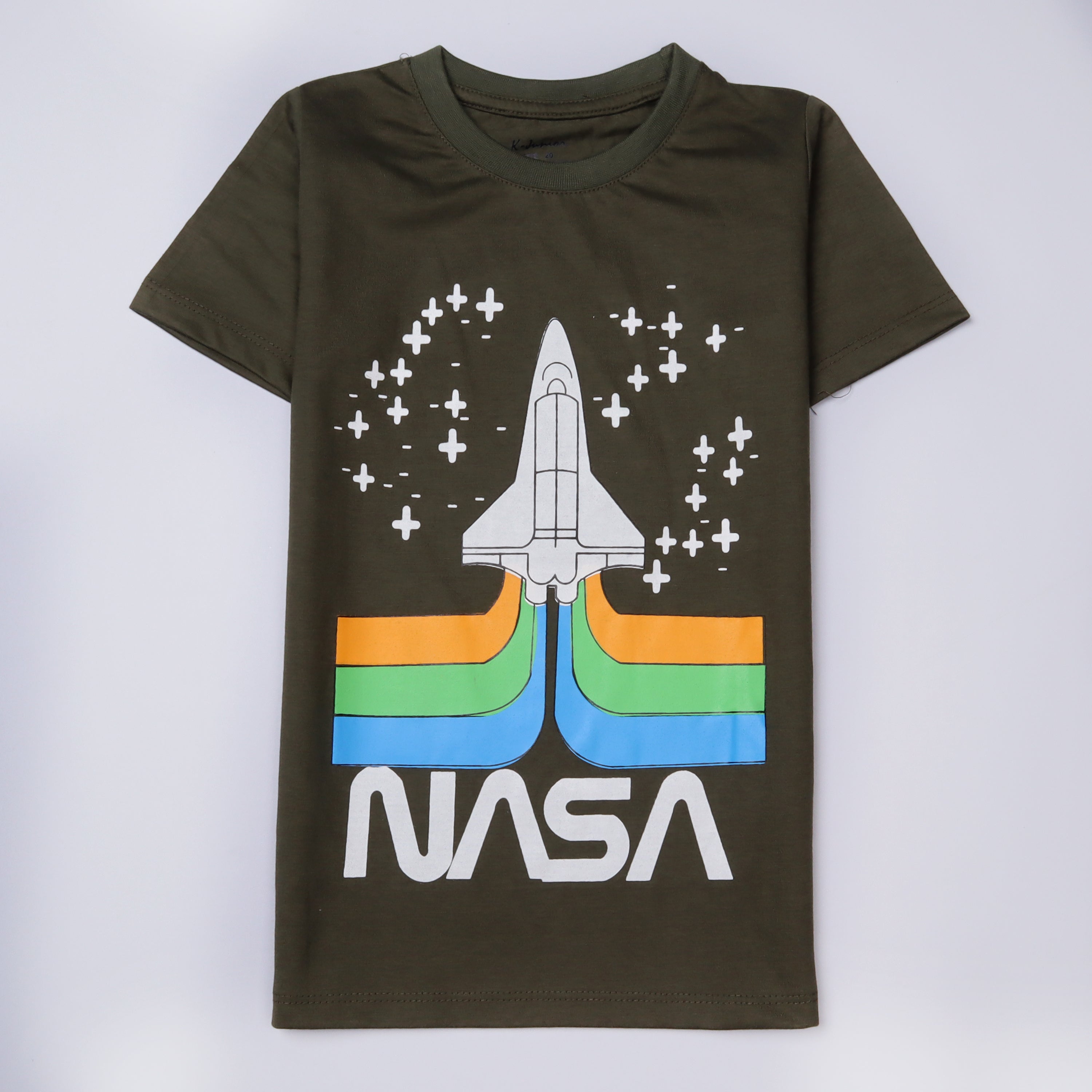 Infant Boys Half Sleeves-Printed T-Shirt (Nasa)