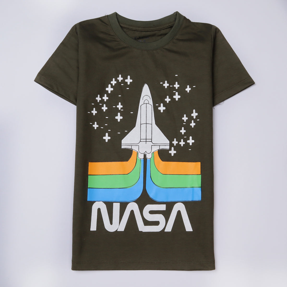 Infant Boys Half Sleeves-Printed T-Shirt (Nasa)