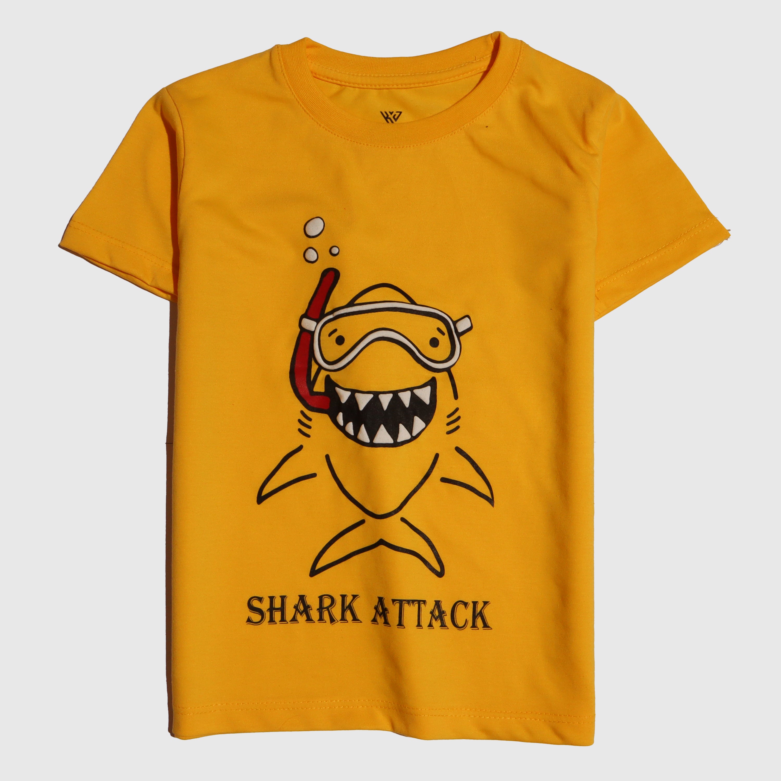 Boys Half Sleeves 2 Piece Suit (Shark)
