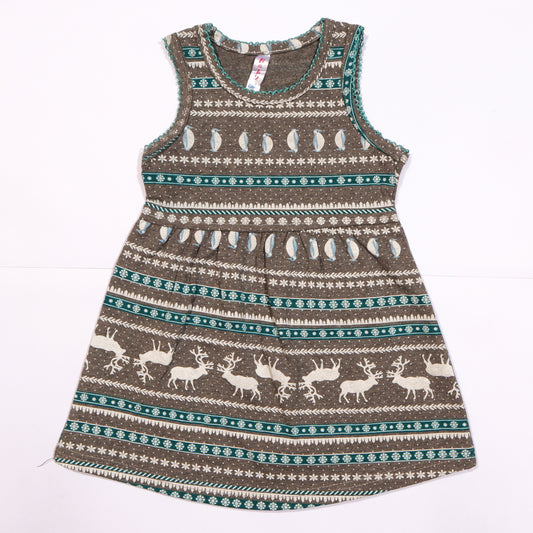 Girls Frock color Grey