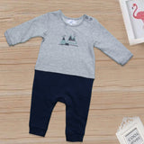 Newborn Baba 3PCs Full Sleeves Suit Color Grey Code-A