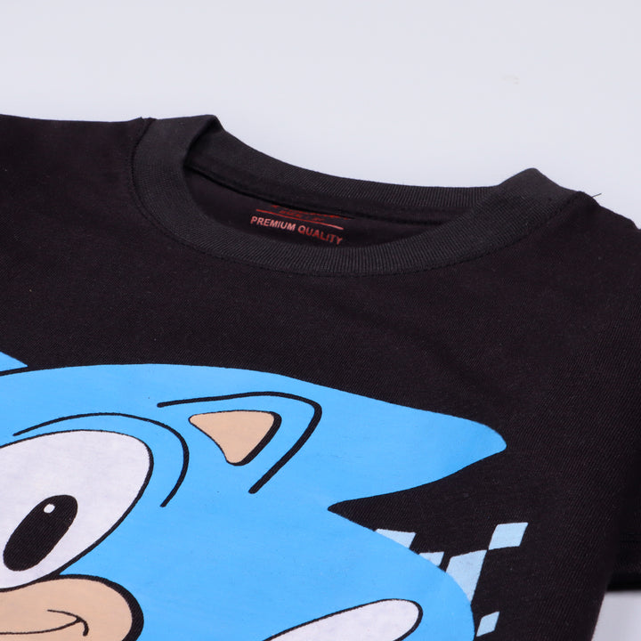 Infant Boys Half Sleeves-Printed T-Shirt (Sonic)