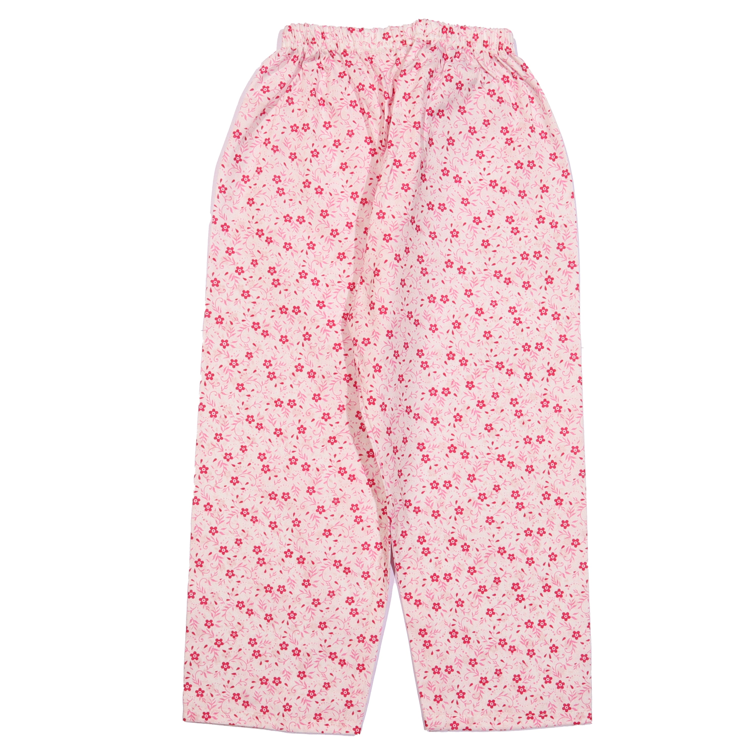 Girls Night Suit Full Sleeves Color White-Pink Code-SY