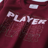 Boys Printed Full Sleeve Sweat T-Shirt (Player)