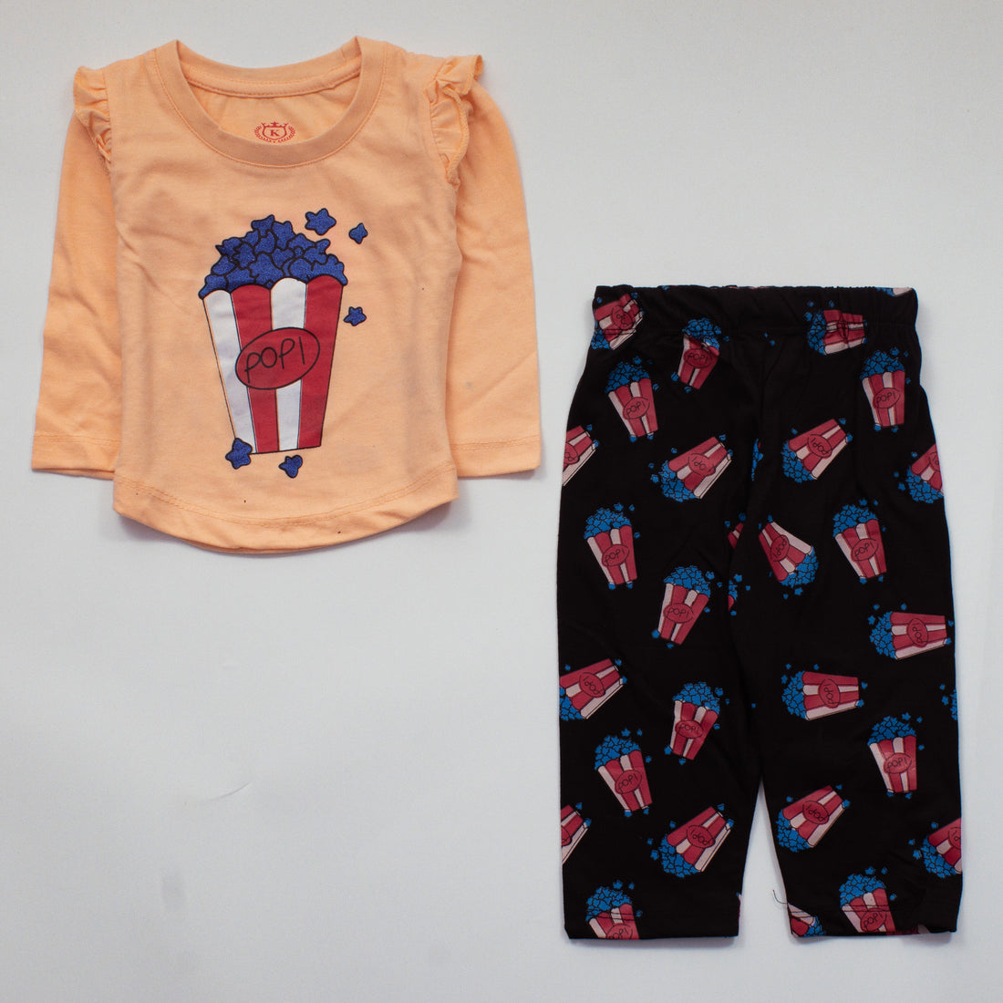 Infant Baby Printed Full Sleeve Suit (Popcorn)
